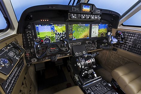 Il Beechcraft King Air a breve con una nuova avionica Rockwell Collins Pro Line Fusion