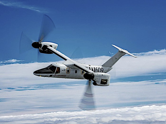 Il convertiplano AW609 di Leonardo protagonista al Dubai Airshow