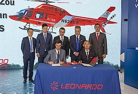 Leonardo e Shanghai Zenisun rafforzano la collaborazione strategica sul mercato elicotteristico civile in Cina