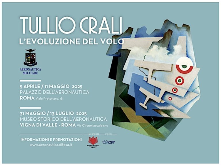 Arte: al via sabato 5 aprile a Palazzo Aeronautica la mostra “Tullio Crali. L’evoluzione del volo”