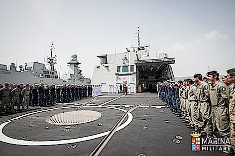 Marina Militare: Cambio al comando dell’operazione “Mare Sicuro”