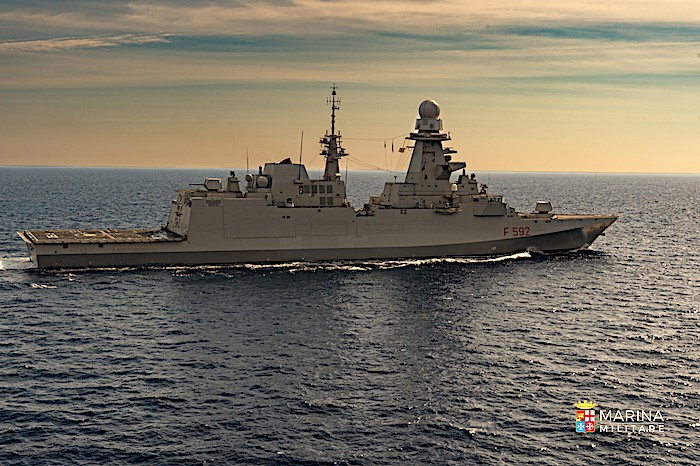 Intervento della Marina Militare italiana nelle acque a Nord di Cipro