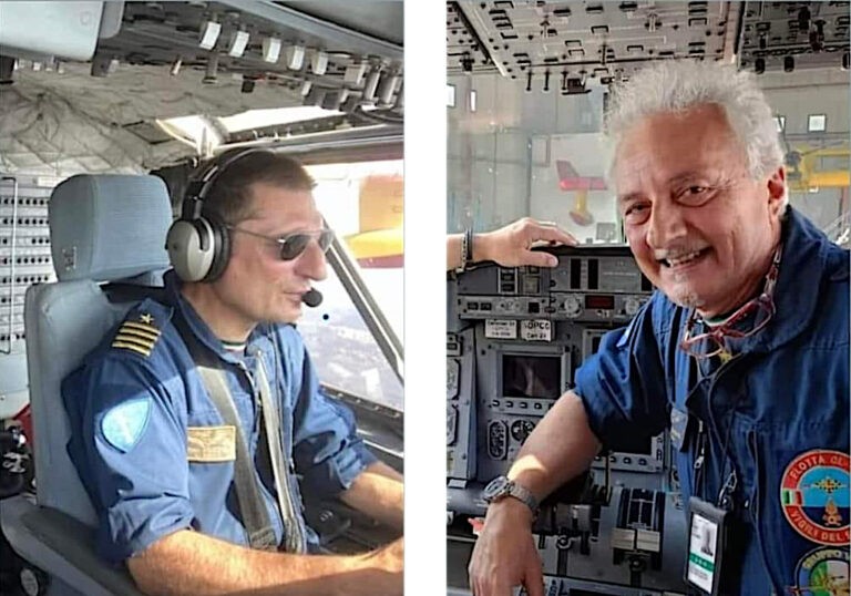 Matteo Pozzoli e Roberto Mazzone sono gli sfortunati piloti del Canadair