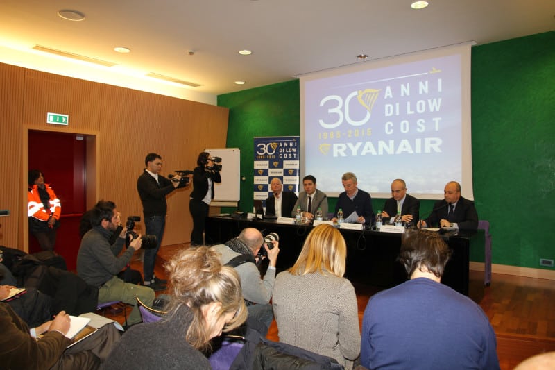 Nel corso della conferenza stampa di Ryanair