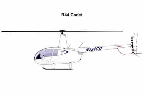 La Robinson Helicopter presenta il biposto R44 Cadet