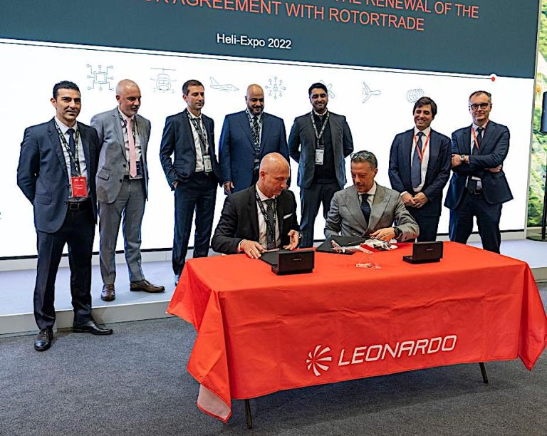 Leonardo e Rotortrade estendono la loro collaborazione nel mercato degli elicotteri usati rinnovando l’accordo di distribuzione