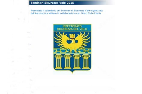 Seminari Sicurezza Volo organizzati da Aeronautica Militare e Aero Club d’Italia