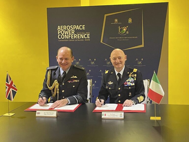 Aerospace Power Conference: accordo con la Royal Air Force per l’addestramento dei piloti inglesi all’IFTS di Decimomannu