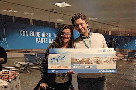 Blue Air inaugura il nuovo collegamento tra Torino e Napoli