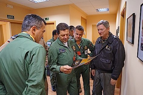 Un momento della visita del Generale Lodovisi