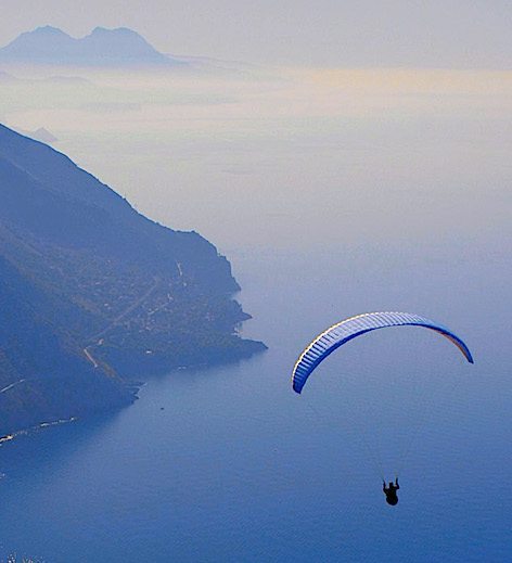 IN volo sul mare di Maratea