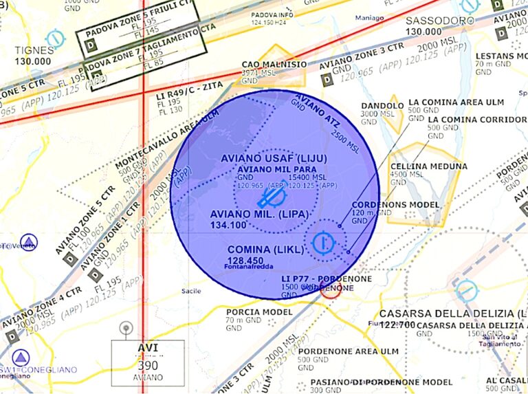 26 aprile: Frecce Tricolori su Aviano