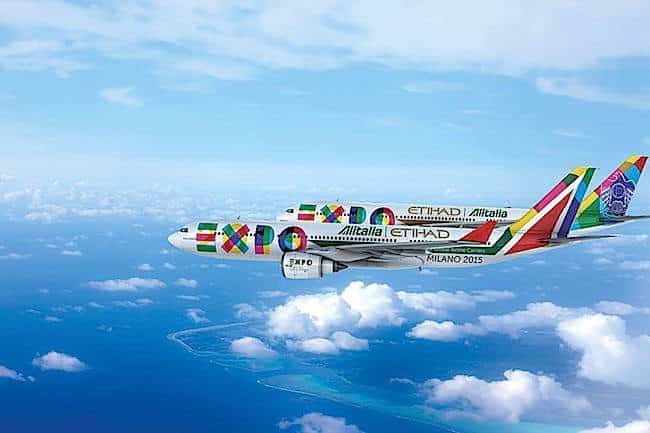 Alitalia - Etihad Airways, partner di Expo 2015 (foto Alitalia-Ethiad)