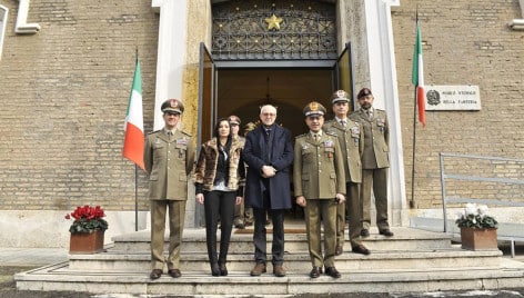 Il Commissario Tronca alla mostra sulla Grande Guerra (Esercito Italiano)