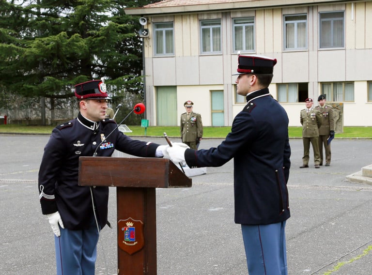 Consegna dello spadino a Viterbo (Esercito Italiano)