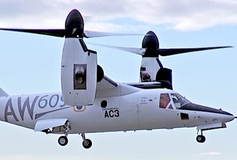 Leonardo: il programma AW609 prossimo all’avvio delle prove in presenza di ghiaccio