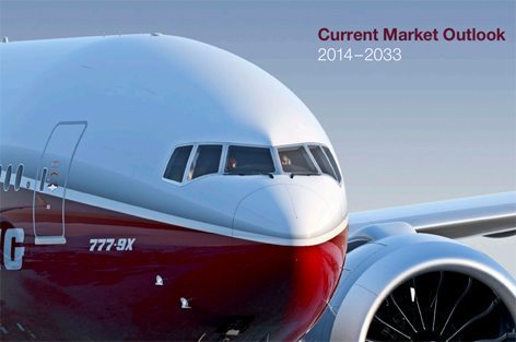 Boeing: le previsioni del mercato aeronautico nel periodo 2014-2033