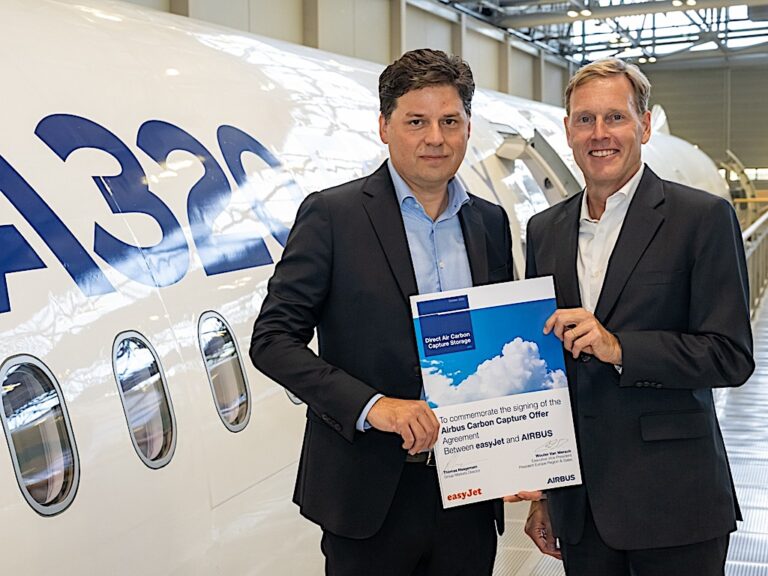 easyJet si affida alla soluzione pionieristica di Airbus per l’eliminazione del carbonio