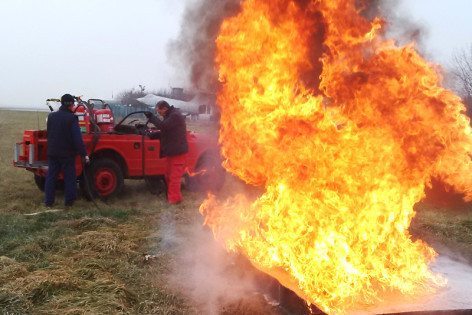 Aeroporto “Villa San Martino” di Lugo: esercitazione antincendio aeroportuale