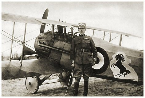 L'eroe Francesco Baracca e il suo Spad VII