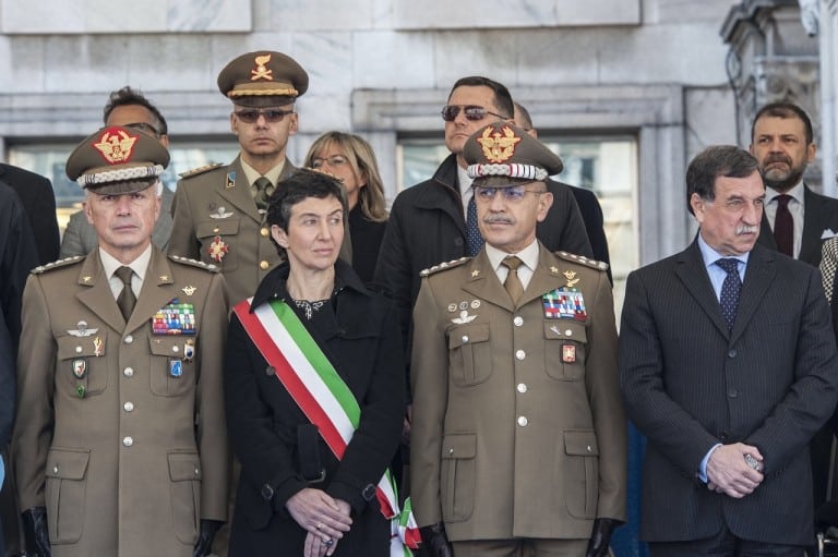 La “Teulié” in Piazza Duomo (Esercito Italiano)