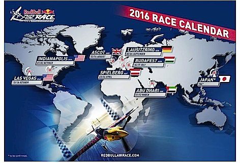 Red Bull Air Race 2016: il calendario con le nuove tappe in Germania e USA