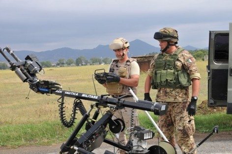 Esercitazione dei Teams IEDD italiano e spagnolo (Il portale dell’Aeronautica Militare)