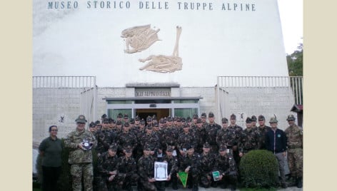Militari ungheresi al Museo degli Alpini (Esercito Italiano)