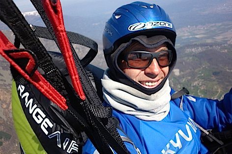 Pierandrea Patrucco, due volte campione italiano di parapendio, due volte vincitore della World XContest biposto (foto FIVL)
