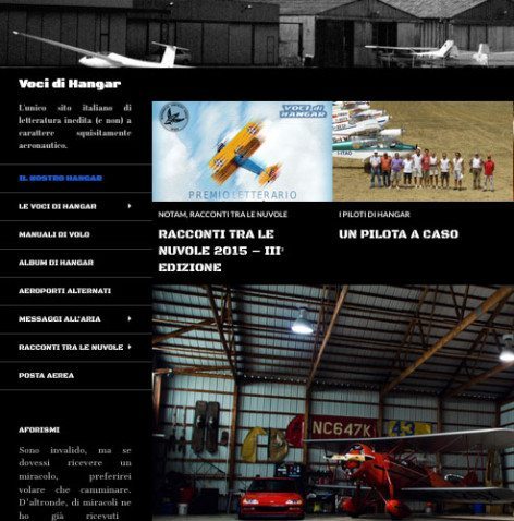 Il sito www.vocidihangar.it